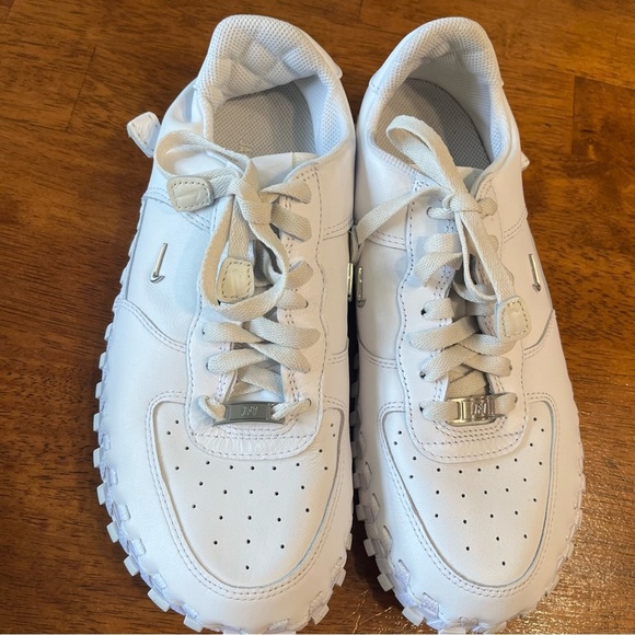 Nike x Jacquemus J Force 1 low white sneaker shoe size 9 women’s - Picture 5 of 14